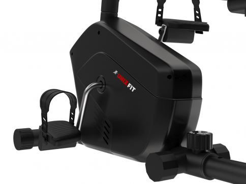 Горизонтальный велотренажер UNIXFIT BR-340 Compact (коврик 130 см в комплекте) - 9